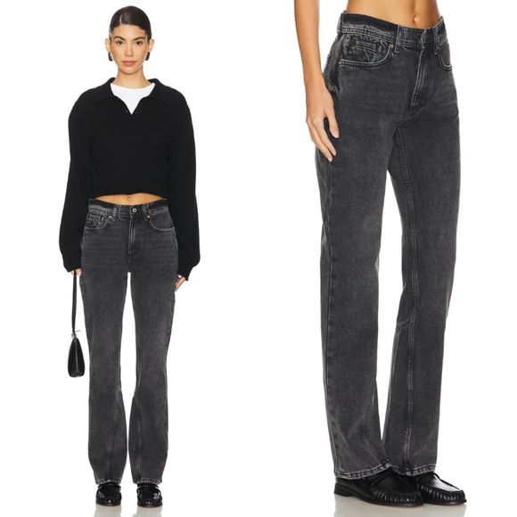 🆕️ Free People x We The Free Xena Slim Straight Jeans in Dark Night